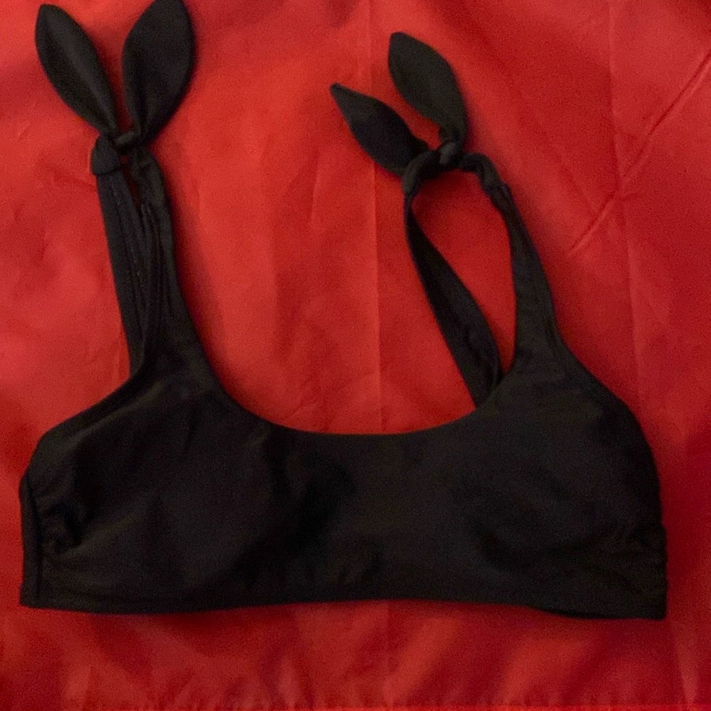 Black swim top